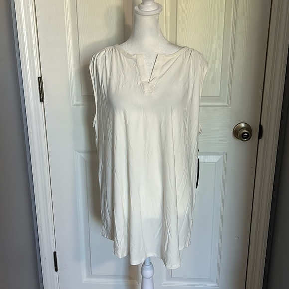 Jones New York white tank top size 1X NWT - Picture 1 of 4